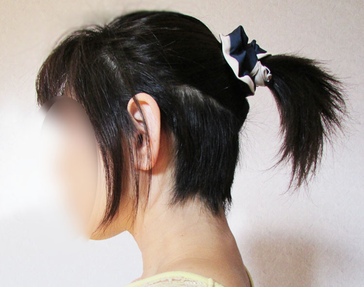 ツーブロック女子伸びかけ