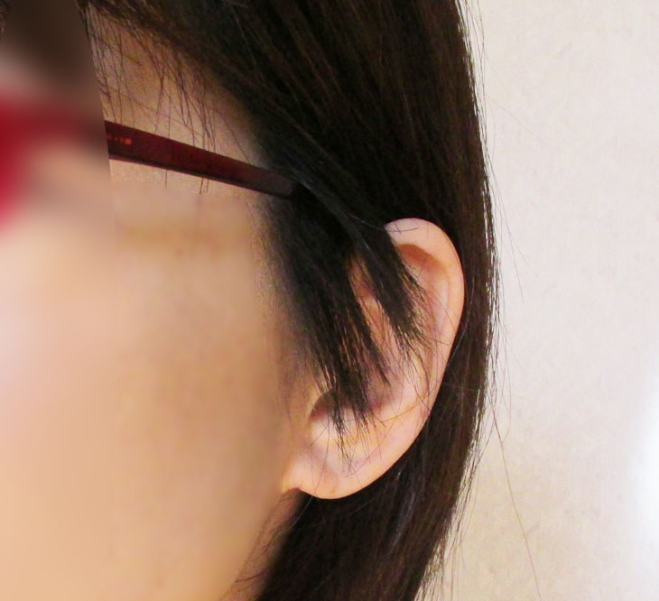 ツーブロック女子とメガネ