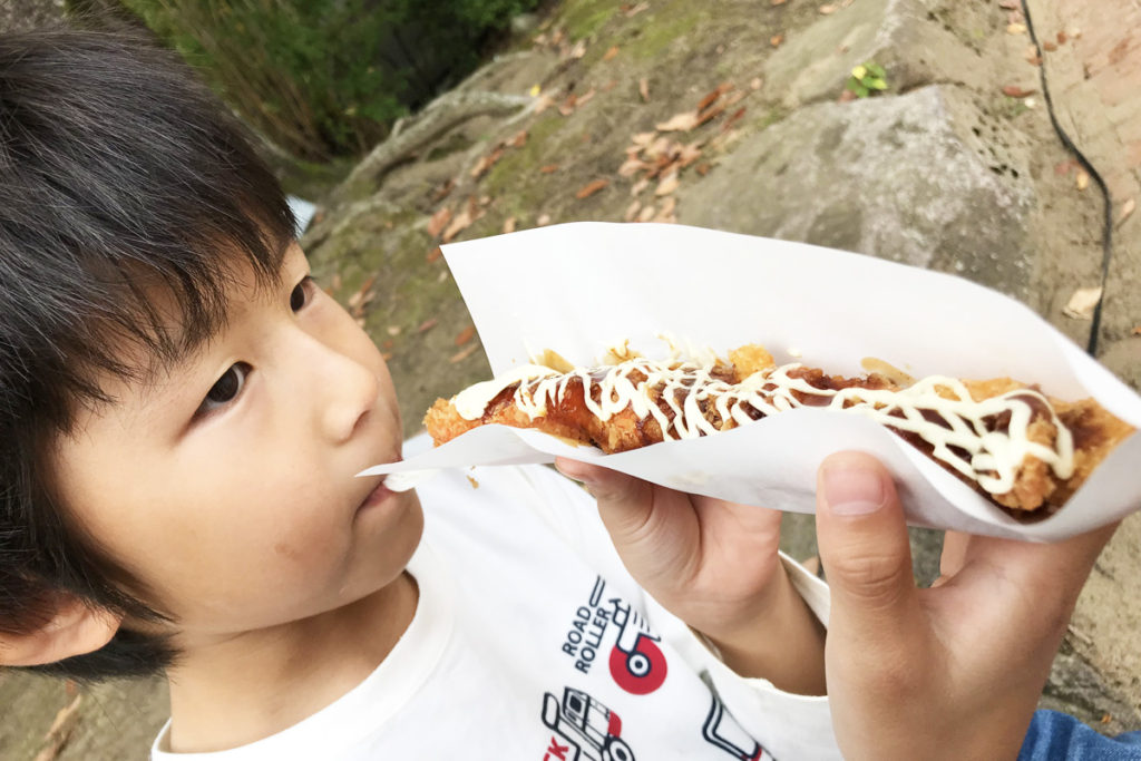 工大祭　世界最長カニカマカツ